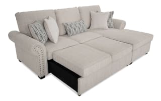 Playlist Beige 97'' 2 Piece Right Arm Facing Pop-Up Sleeper