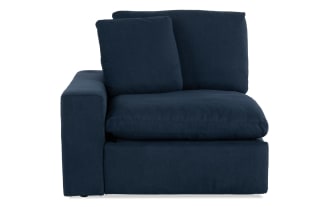 Dream Navy Power Reclining Left Arm Facing Chair with Power Headrest
