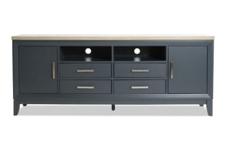 Blake 72'' Graphite & Gray Storage TV Stand