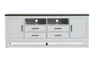 Blake 72'' White & Gray Storage TV Stand
