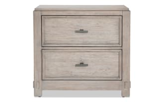 Artisan Gray 2 Drawer Nightstand