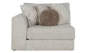 Posh Beige Left Arm Facing Chair