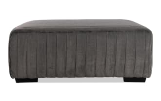 Doodle Gray Ottoman