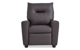Wee-Cliner Brown Faux Leather Manual Kids Recliner