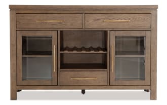 Brookline Brown 3 Drawer Server
