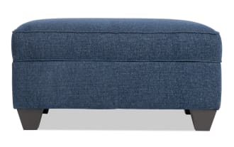 Kylie Navy Storage Ottoman