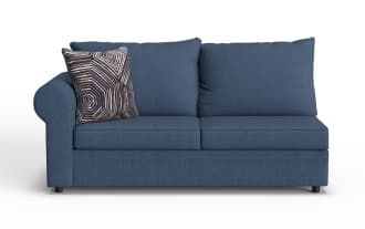Juno Denim Left Arm Facing Loveseat