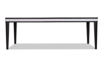 Contempo Espresso & White Extendable Dining Table