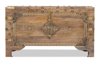Brown 31.5'' Accent Trunk