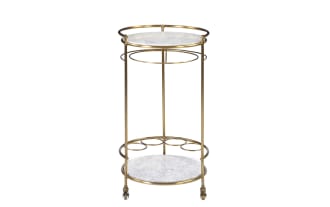 Claire Gold & Marble Bar Cart