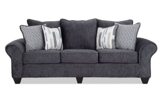 Everly Charcoal 98'' Sofa