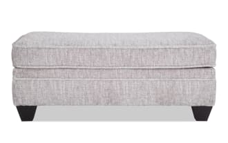 Everly Beige Ottoman