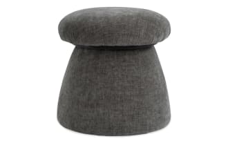 Mushroom Gray Storage Ottoman