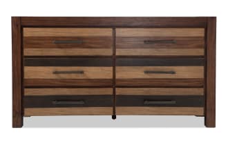 Tahoe Brown 6 Drawer Dresser