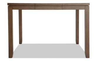 Brookline Brown Counter Height Square Extendable Dining Table