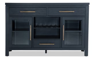 Brookline Black 3 Drawer Server