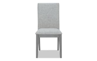 Homeworks Gray Solid Back Upholstered Dining Chair