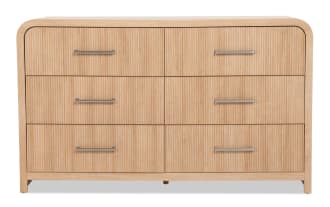 Cascade Brown 6 Drawer Dresser