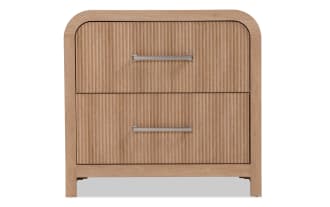 Cascade Brown 2 Drawer Nightstand