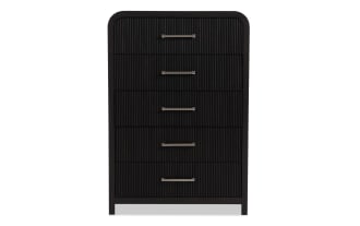 Cascade Black 5 Drawer Chest