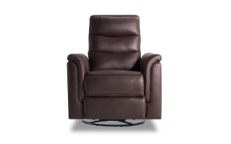 Forte Chocolate Power Gliding Recliner with USB Port