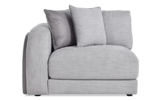 Gravity Gray Left Arm Facing Chair