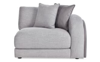 Gravity Gray Right Arm Facing Chair