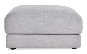Gravity Gray Square Ottoman