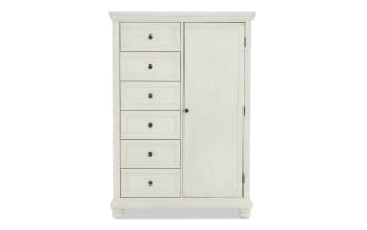 Portland White 5 Drawer Wardrobe