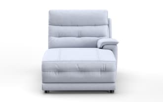 Rumor Gray Right Arm Facing Power Reclining Chaise with Power Headrest