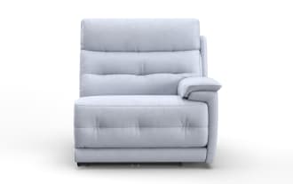 Rumor Gray Right Arm Facing Power Recliner with Power Headrest