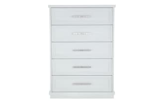 Infinity White 5 Drawer Chest