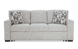 Sidekick Gray 87'' Queen Pop-Up Sleeper Sofa with USB & USB-C Ports