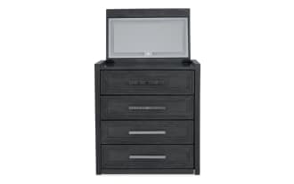 Infinity Charcoal 2 Drawer Lift-Top Compact Vanity Set
