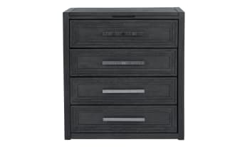 Infinity Charcoal 2 Drawer Lift-Top Compact Vanity Set
