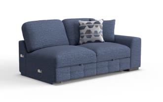 Playground Navy Right Arm Facing Pop-Up Sleeper Lovesat