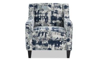 Playmax Gray & Denim Accent Chair
