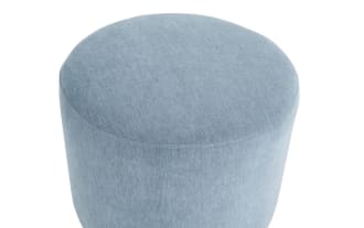Eden French Blue Swivel Ottoman
