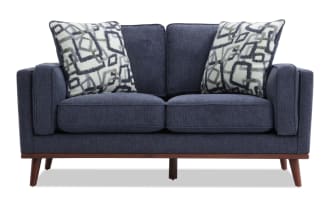 Tribeca Navy 66'' Loveseat