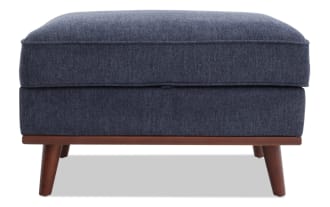 Tribeca Navy Storage Ottoman