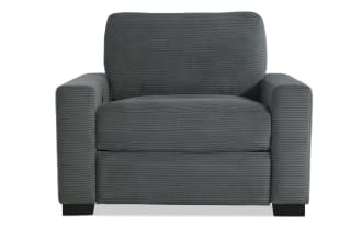 Aspen Charcoal Power Recliner with USB & USB-C Ports