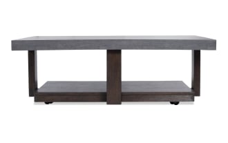 Atlas Gray & Dark Brown Coffee Table