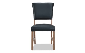 Elm Natural & Gray Faux Leather Upholstered Dining Chair