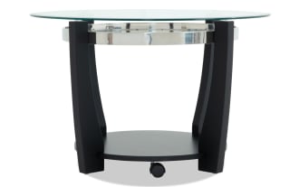 Mirage Black Round Coffee Table