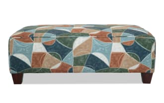 Brynn Green Ottoman