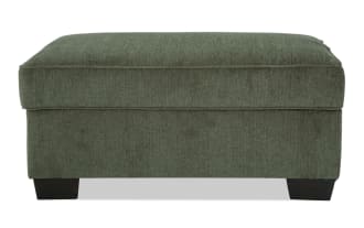 Brynn Green Storage Ottoman