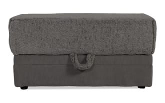Lynx Gray Storage Ottoman