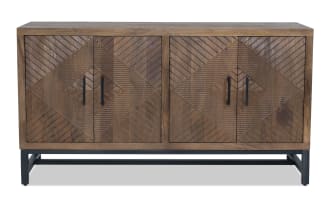 Luna Natural 4 Door Cabinet