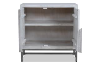 Aurora White 2 Door Cabinet