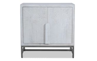 Aurora White 2 Door Cabinet